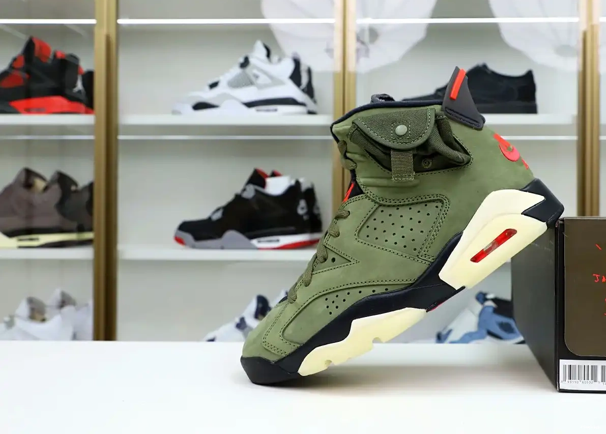 SCOTT TRAVIS AIR X JORDAN RETRO 'OLIVE' 6 0606